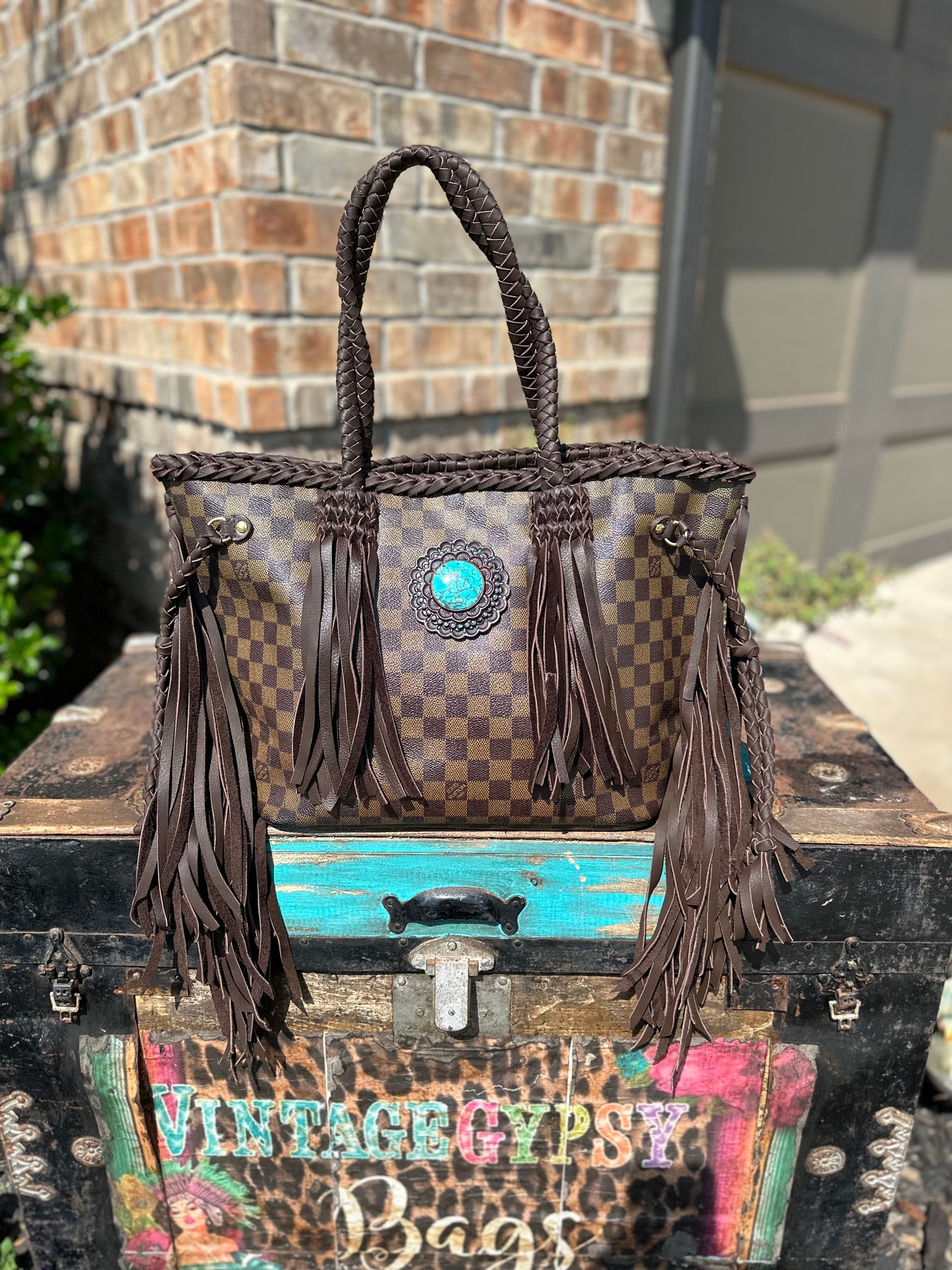 Damier Azur Dallas MM tote!