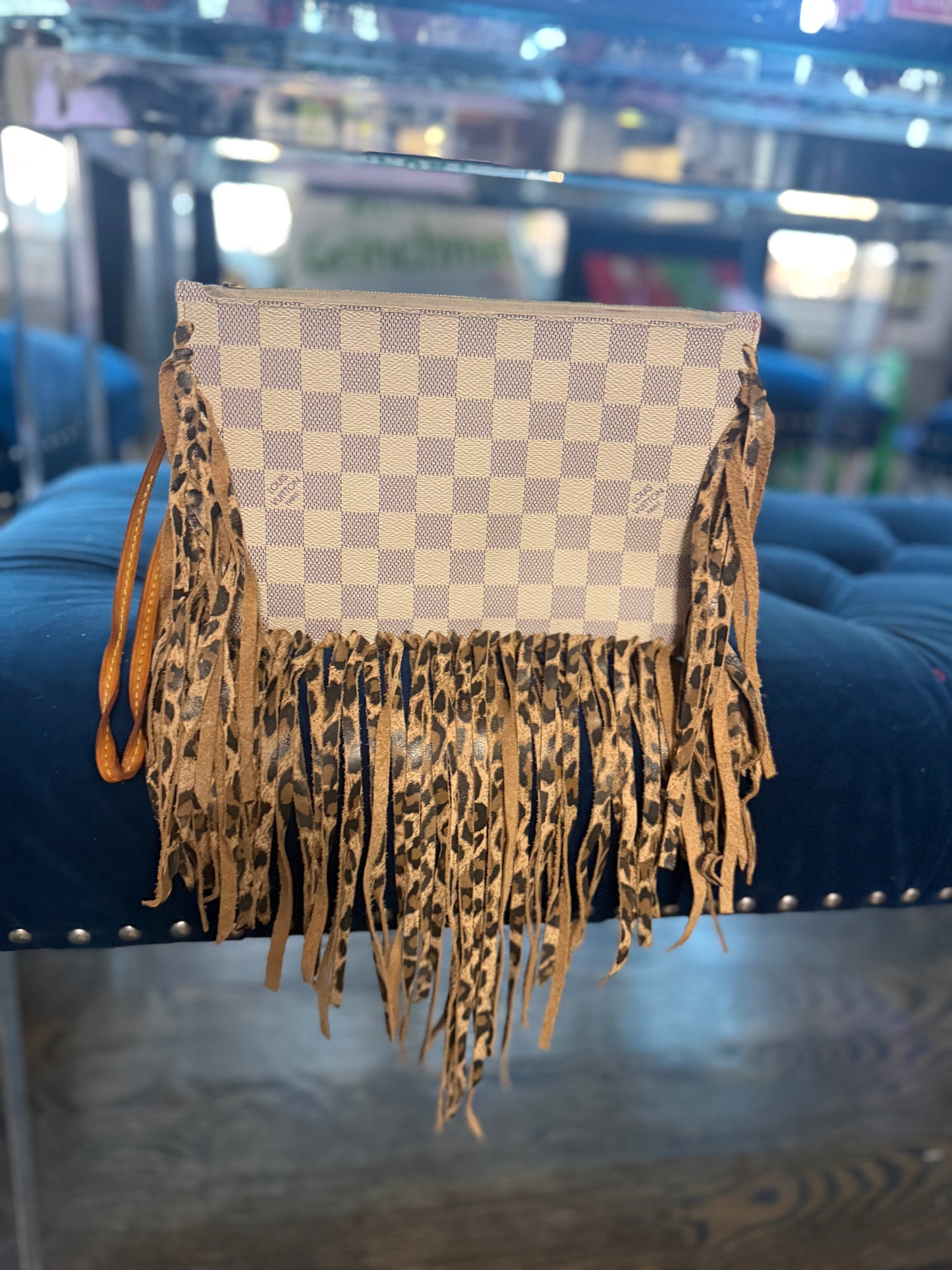 Leopard wild Azur Clutch 🤎