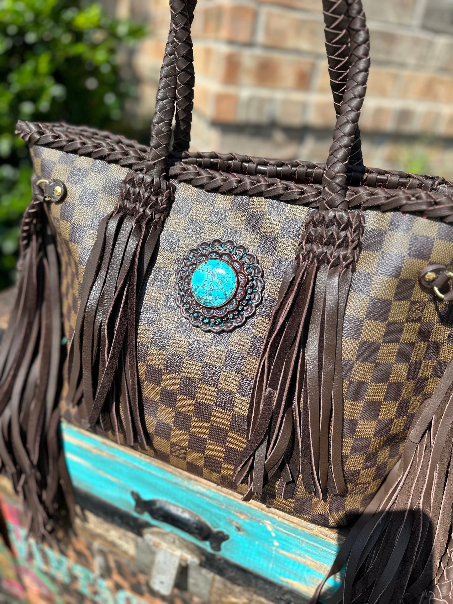 Damier Azur Dallas MM tote!