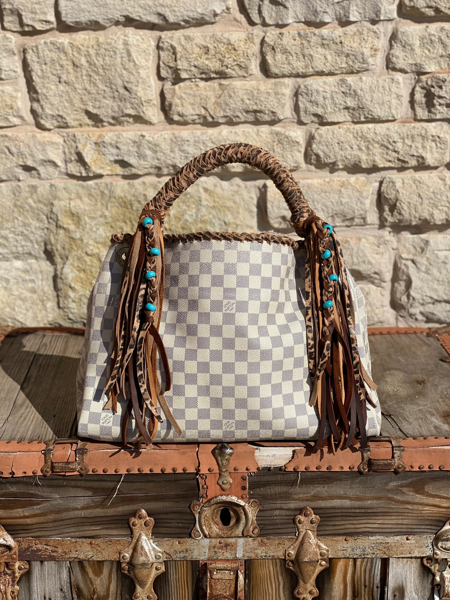 Legyynd Azur with Leopard Braided Handle