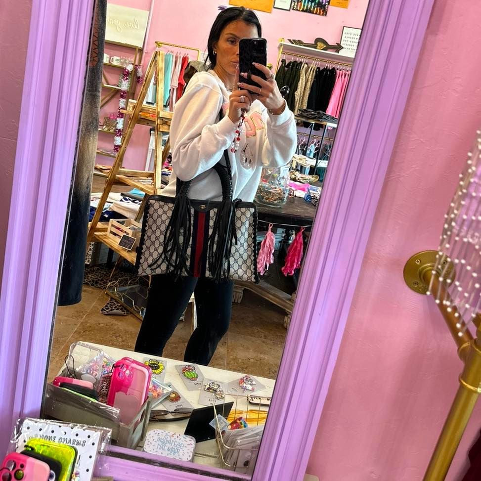 Black GG Tote with strap!