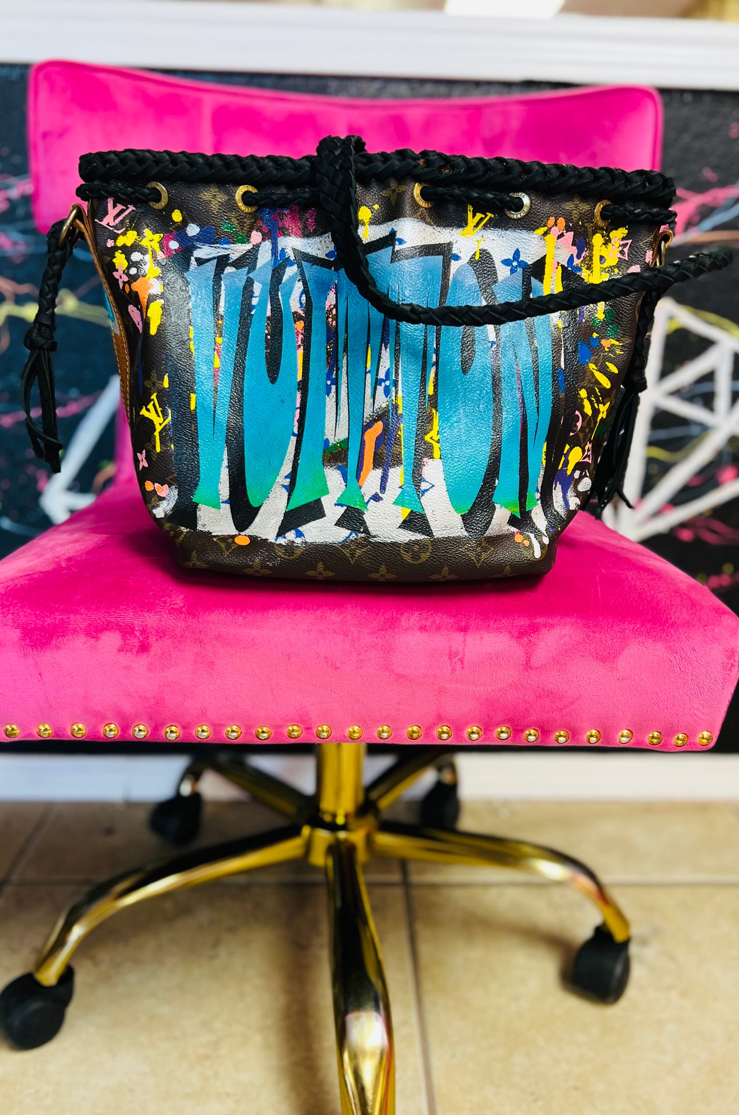 Graffiti Champagne Tote 🍾