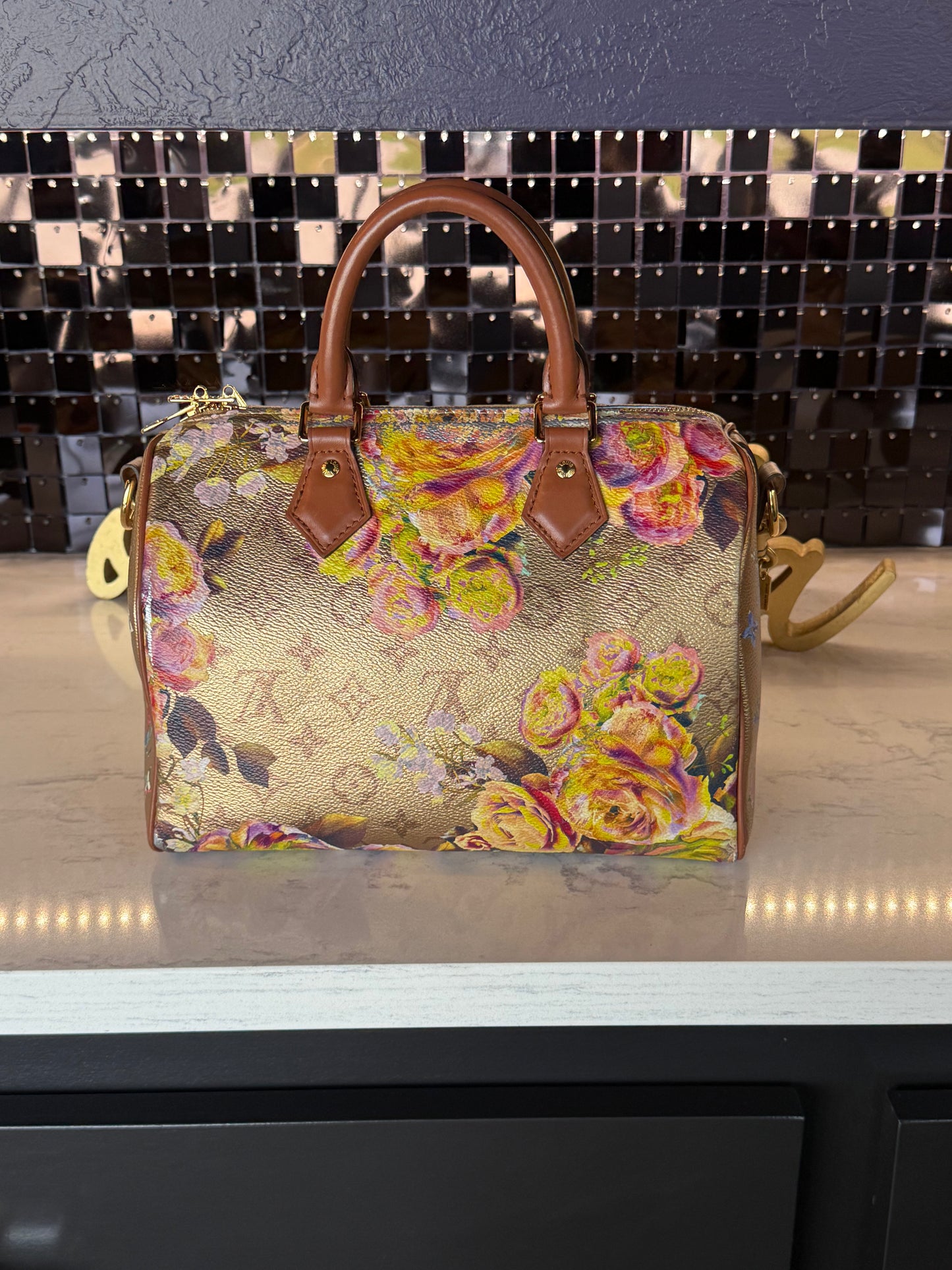 LIMITED EDITION 🌼 Metallic Monogram Garden Speedy 25!