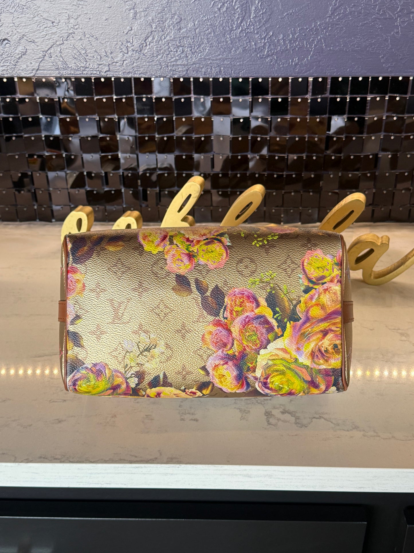 LIMITED EDITION 🌼 Metallic Monogram Garden Speedy 25!