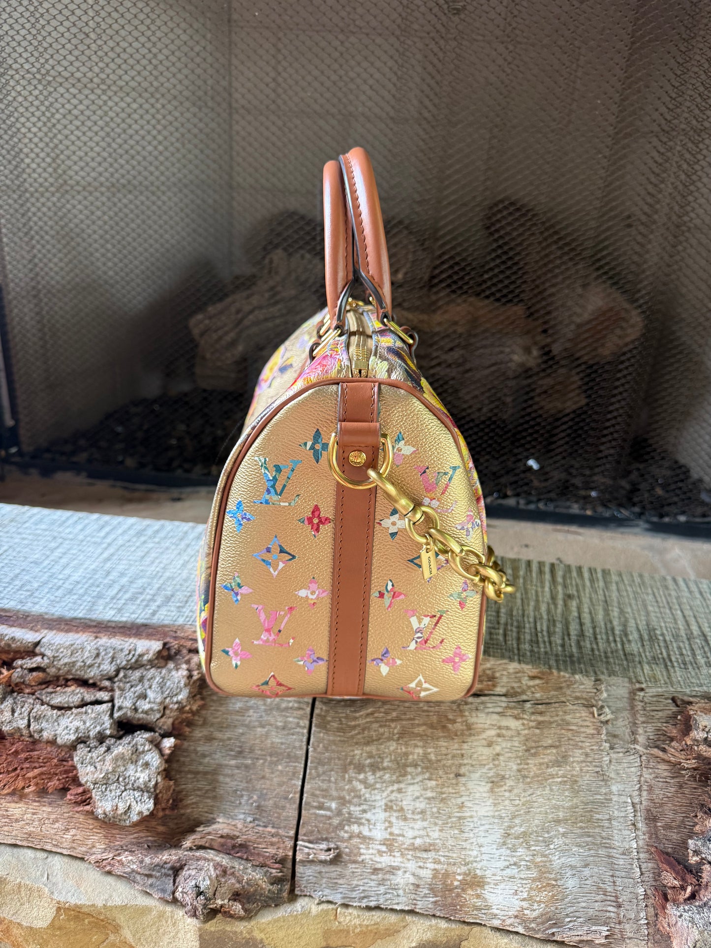 LIMITED EDITION 🌼 Metallic Monogram Garden Speedy 25!