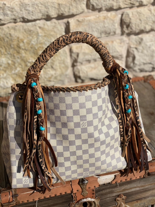 Legyynd Azur with Leopard Braided Handle